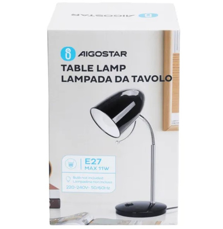 Lampka biurkowa czarna