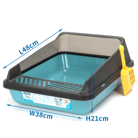 Kuweta dla kota niebieska duża.