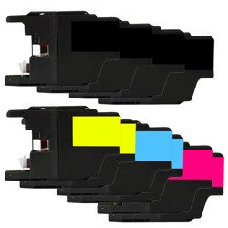 Zestaw 10x tusz do Brother LC 1220/1240/1280 XL CMYK zamienniki