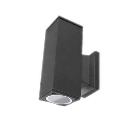 Lampa zewnętrzna ścienna kwadratowa  czarna 168x60x106mm