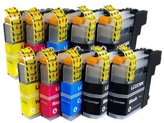 Zestaw 10x tusz do BROTHER LC223 XL CMYK zamienniki
