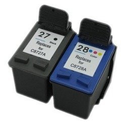 Zestaw 2x tusz do HP 27 XL I HP 28 XL zamiennik