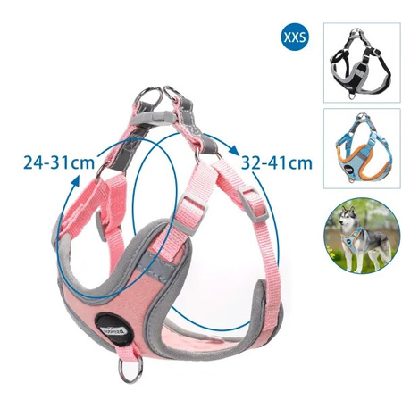 Uprząż dla psa xxs
