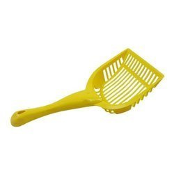 Łopatka do kuwety dla kota S żółta