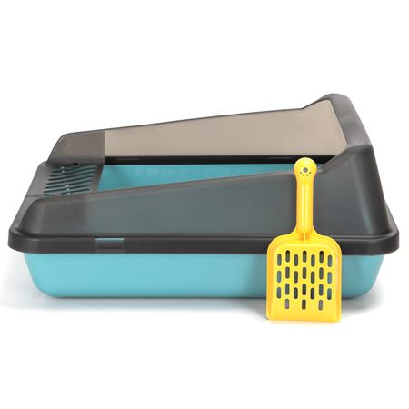 Kuweta dla kota niebieska duża.