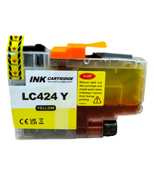 Tusz do Brother LC424 XL żółty / yellow nowy zamiennik