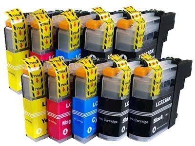 Zestaw 10x tusz do BROTHER LC223 XL CMYK zamienniki