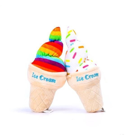 Pluszowa zabawka lody z piszczałką 1szt
