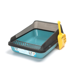 Kuweta dla kota niebieska