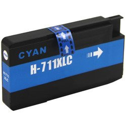Tusz do HP 711 XL niebieski / cyan 100% nowy zamiennik