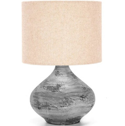 Lampka stołowa brązowo-szara