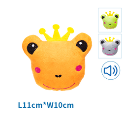 Pluszowa zabawka żabka z piszczałką