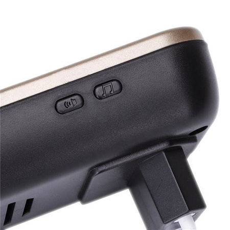 Dzwonek do drzwi + 2 odbiorniki czarno-złoty