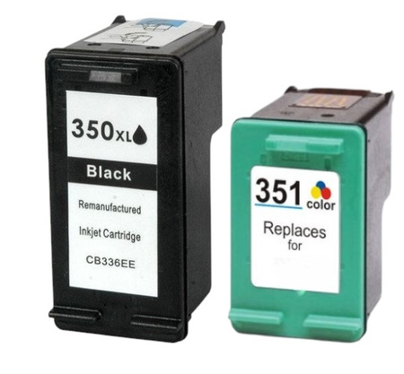 Zestaw 2x tusz do HP 350 XL i HP 351 XL zamienniki