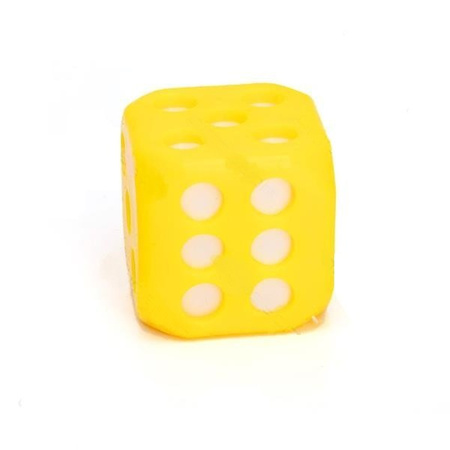 Gumowa zabawka LED kostka 4cm