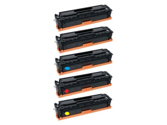 Zestaw 5x toner do HP CF530A-CF533A CMYK zamienniki