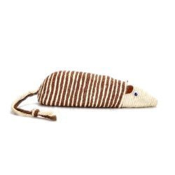 Zabawka dla kota myszka brązowa 21,5x6,3x6cm