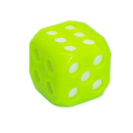 Gumowa zabawka LED kostka 4cm