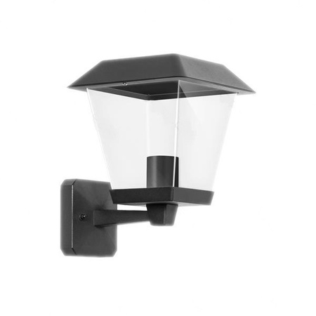 Lampa zewnętrzna ścienna ozdobna czarna 215x170x235mm