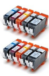 Zestaw 10x tusz do Canon PGI 520 CLI 521 XL CMYK zamienniki
