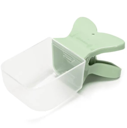 Łyżka do karmy z klipsem do zamykania torebek