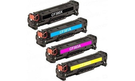 Zestaw 4x toner do HP CF380X-CF383A XL CMYK zamienniki