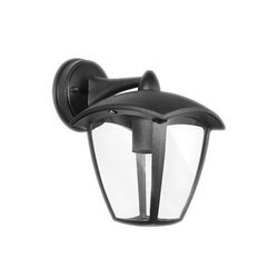 Lampa zewnętrzna ścienna ozdobna czarna 215x170x235mm