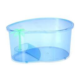 Akwarium terrarium z wyspą dla żółwia 20cm