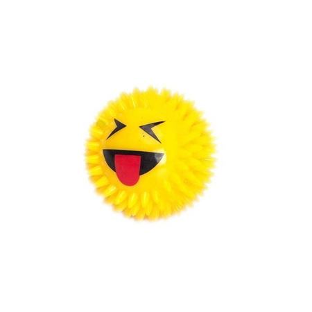 Gumowa piłka LED emoticons 7cm