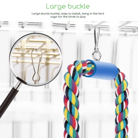 Zabawka bawełniana lina dla ptaka