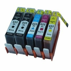 Zestaw 5x tusz do HP 655 XL CMYK Zamienniki