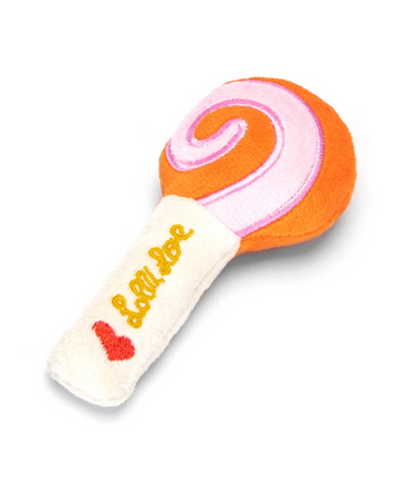 Pluszowa zabawka lizak z piszczałką 