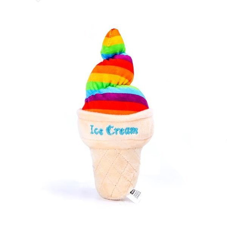 Pluszowa zabawka lody z piszczałką 1szt