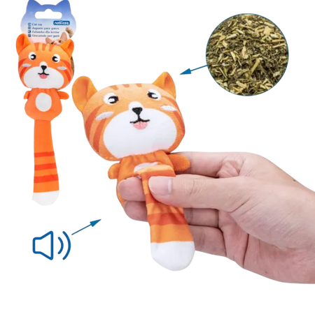 Pluszowa zabawka kot z kocimiętką