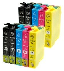 Zestaw 10x tusz do Epson T1811-T1814 XL CMYK zamienniki