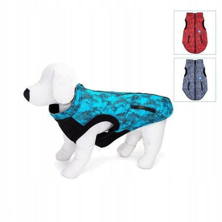 Ciepła kurtka zimowa średnie/duże psy nadruk