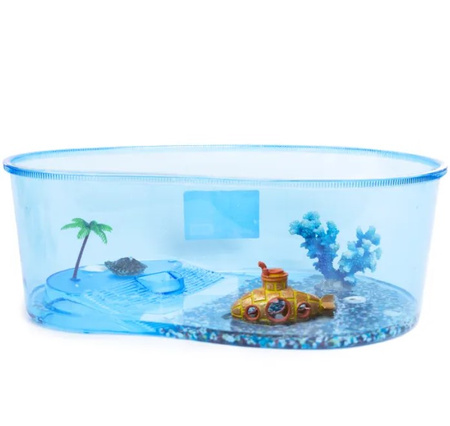 Akwarium terrarium z wyspą dla żółwia 4xl