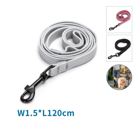 Dwuwarstwowa pleciona smycz 120 cm 