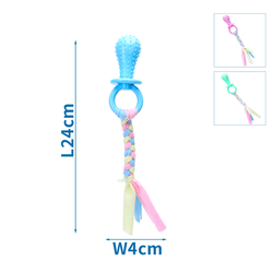 Zabawka dla psa gryzak z przeciągaczem 24cm smoczek