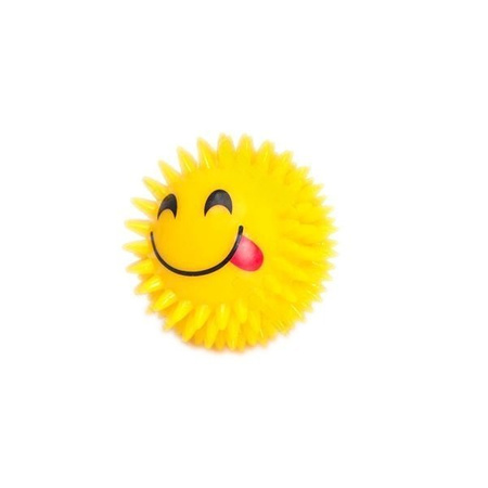 Gumowa piłka LED emoticons 7cm