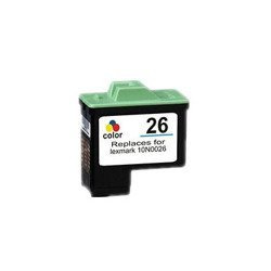 Tusz do Lexmark 26 XL trójkolorowy (niebieski / cyan, żółty / yellow, purpurowy / magenta) zamiennik
