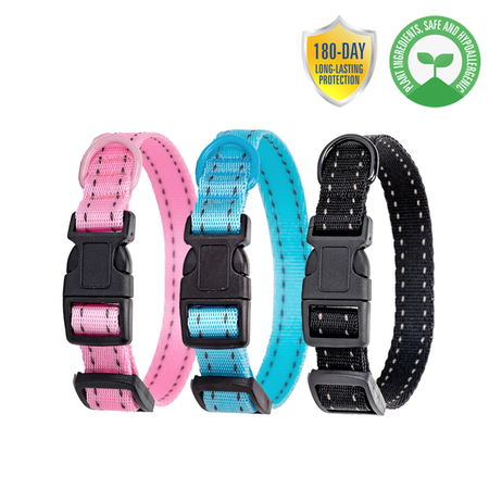 Regulowana obroża przeciw pasożytom 20-33cm 1,5cm 