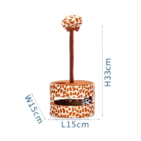 Drapak / zabawka dla kota 15x15x33cm