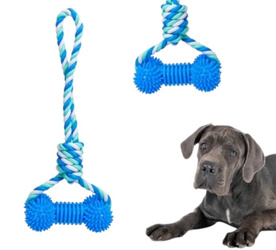 Zabawka dla psa przeciągacz z plecionej liny 33cm