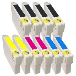 Zestaw 10x tusz do Epson T0711-T0714 XL CMYK 100% nowy zamiennik