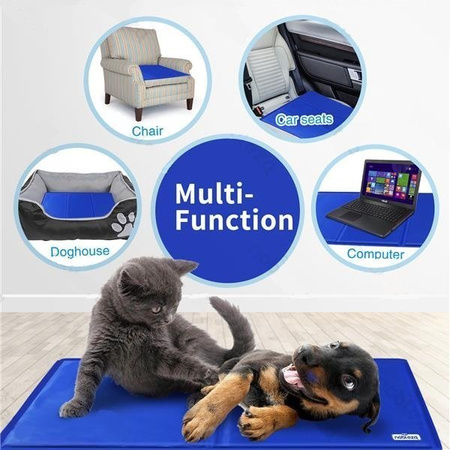 Mata chłodząca dla zwierząt 50X65cm M granatowa