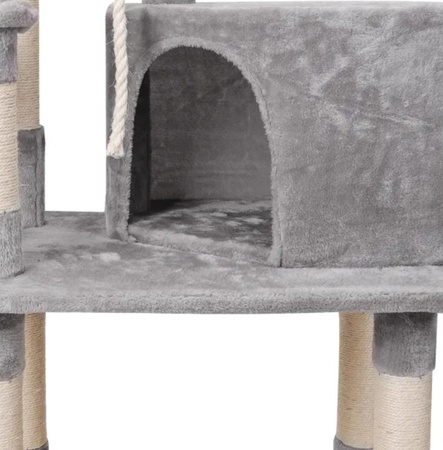 Drapak dla kota szary wysoki 148x89x45