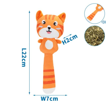 Pluszowa zabawka kot z kocimiętką