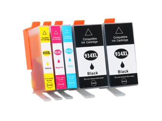 Zestaw 5x tusz do HP 934/935XL CMYK + K zamienniki