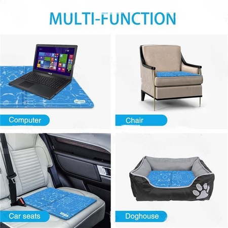 Mata chłodząca dla zwierząt 40x50cm S niebieska